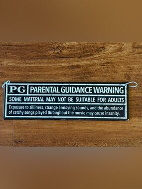 PG Parental Guidance Movie Wall Decor Sign New